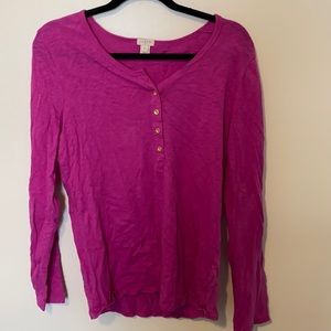 Pink long sleeve shirt